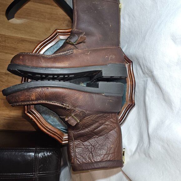 Lands\' End Men\'s Brown Rugged Boots in New Condition sz 8.5D main image 7